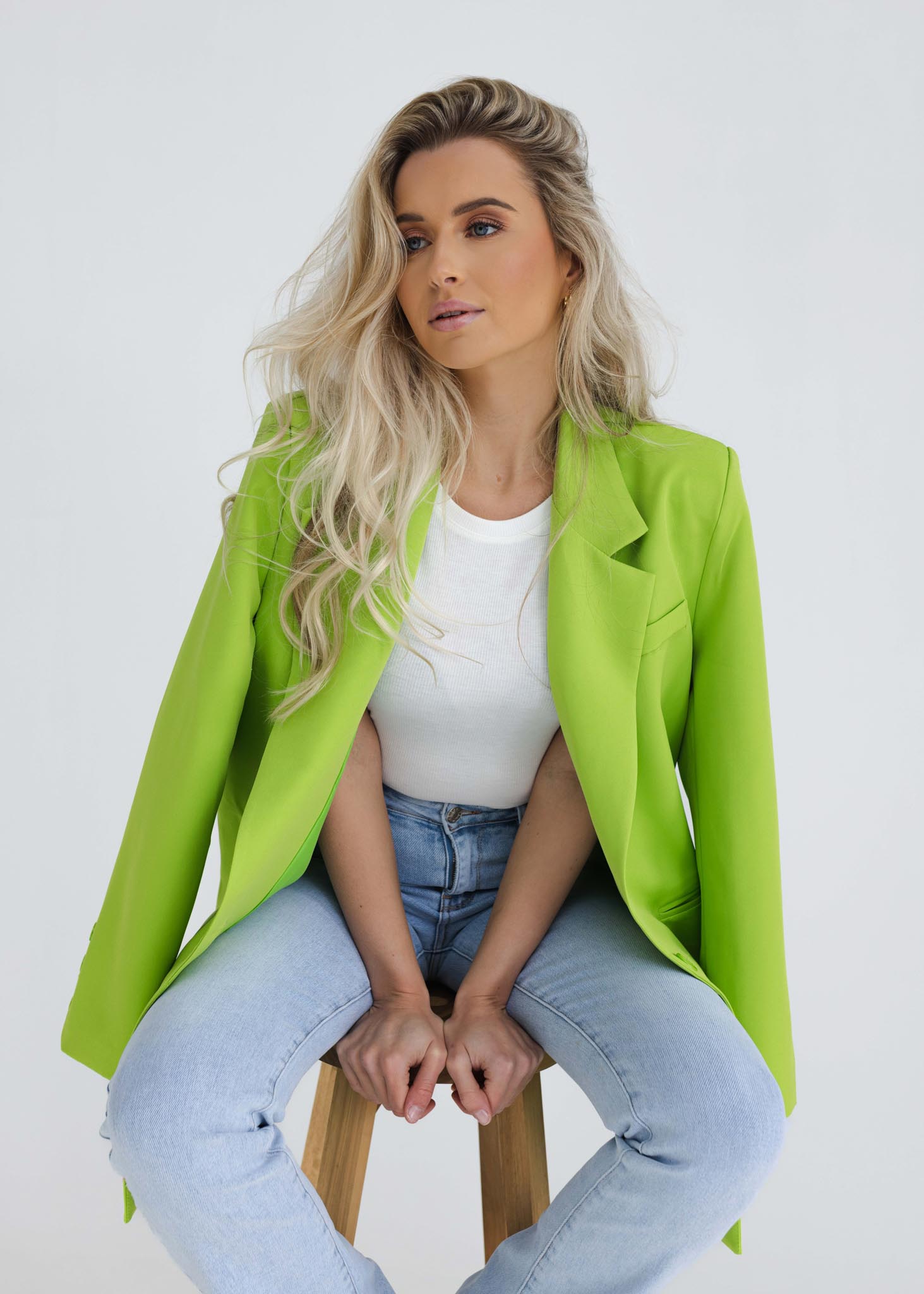 Yara blazer groen