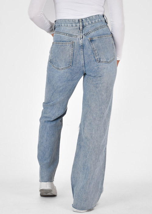 Maud straight leg jeans blauw