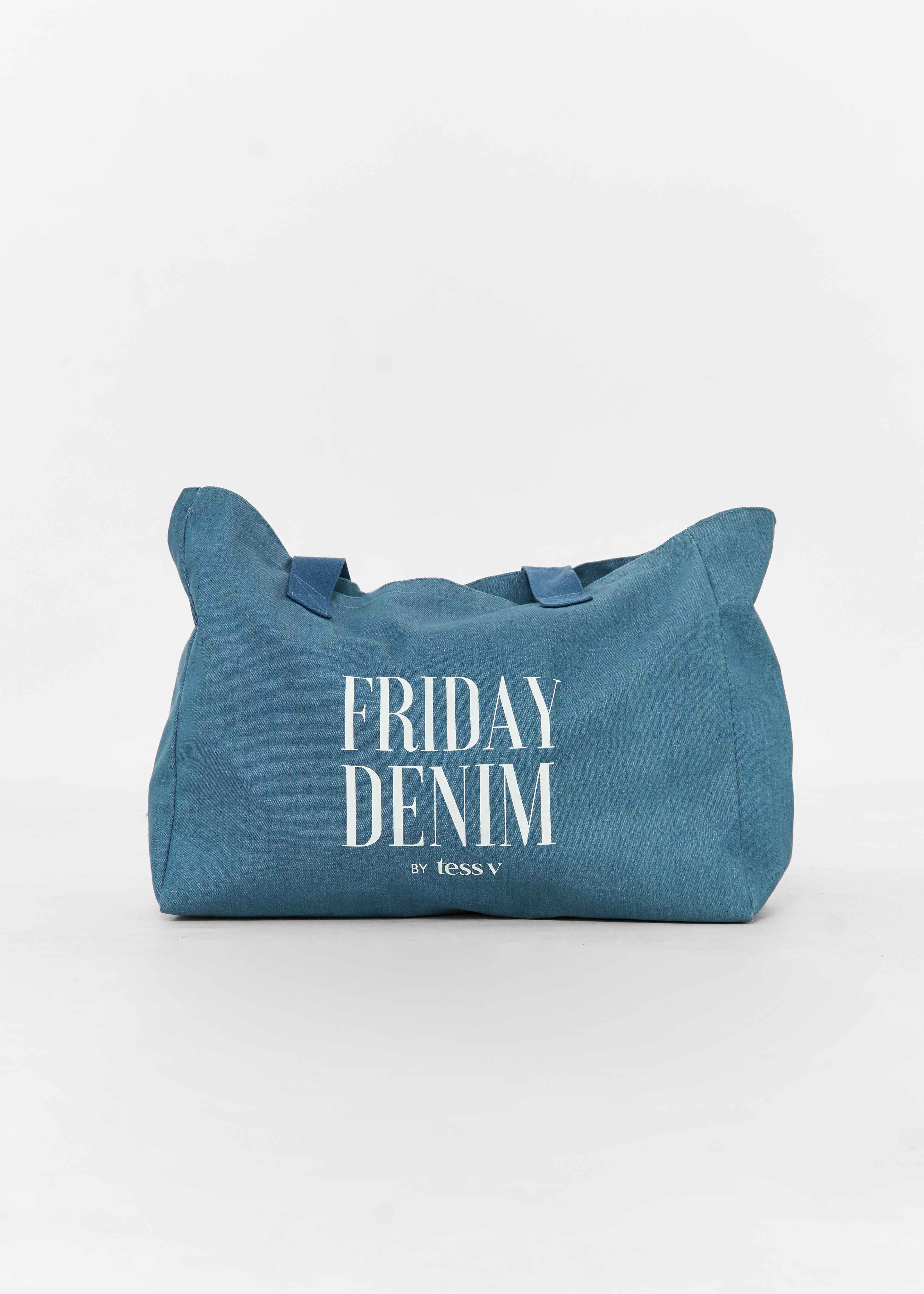 Friday denim tote bag