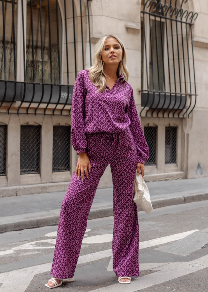 Abby blouse paars 