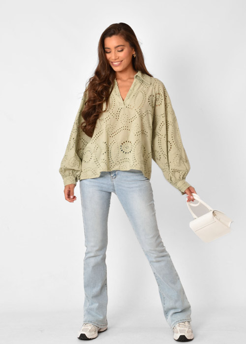 Monica blouse groen