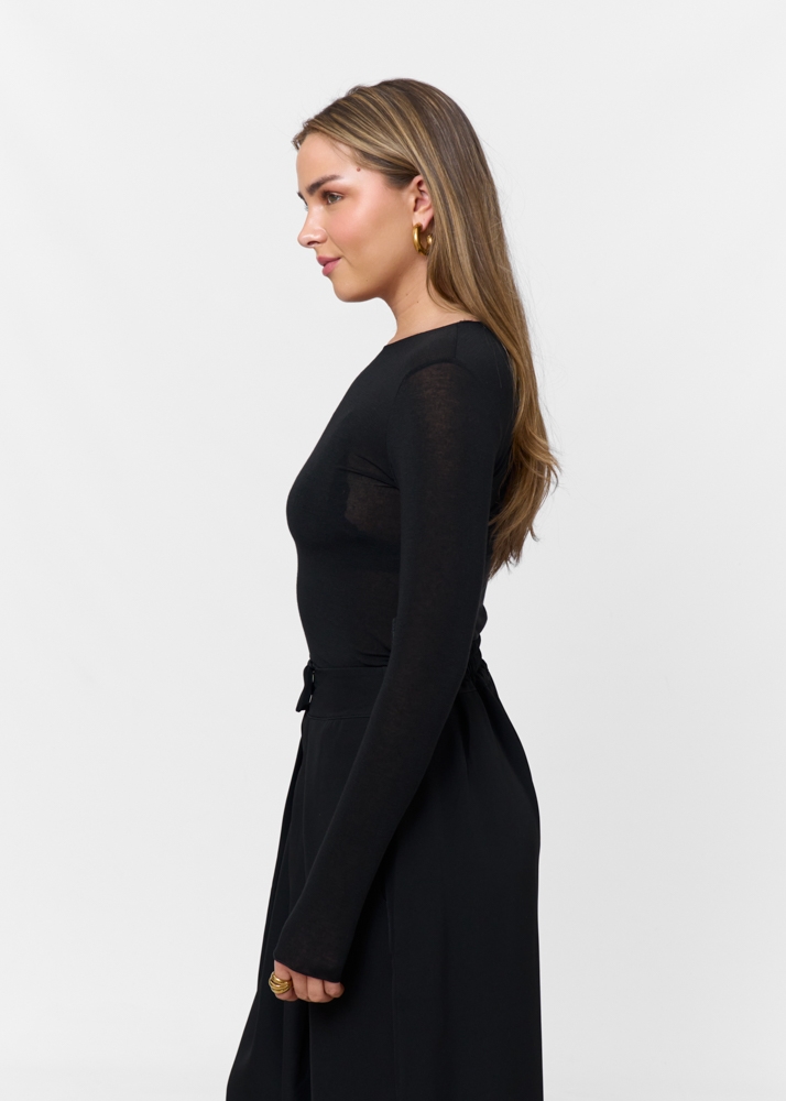Lucy top | zwart | M | 2608/C01/324-900-M