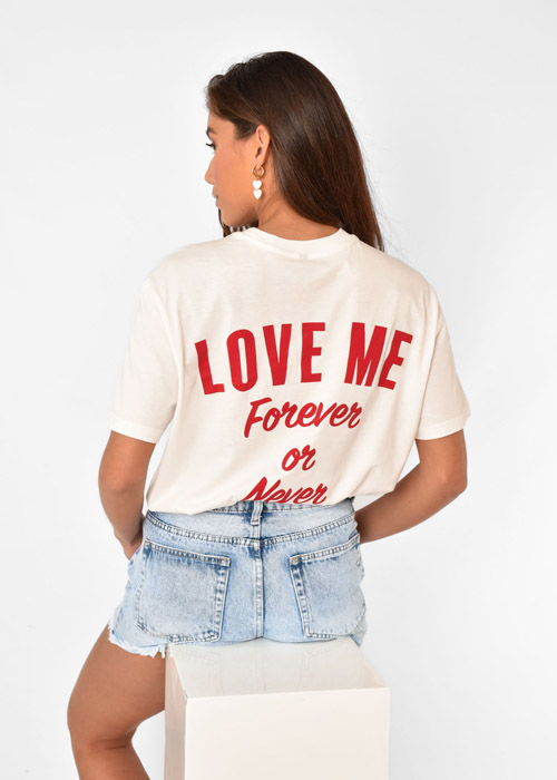 Forever t-shirt wit