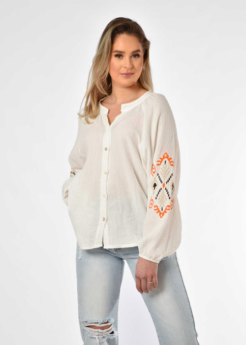 Madelon blouse oranje