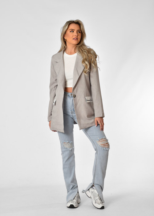 Carla blazer grijs