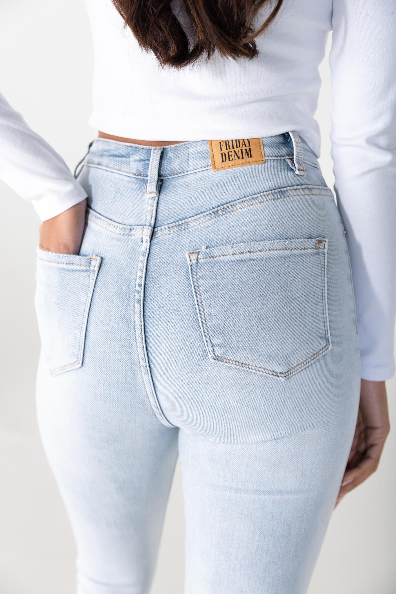 Skinny jeans lichtblauw