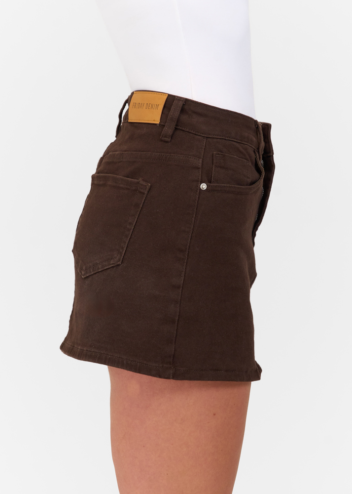 Denim stretch skort