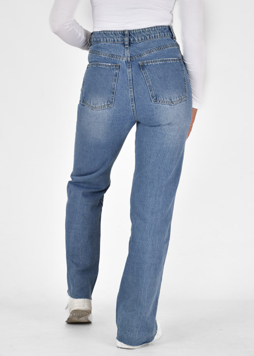 Lisa straight leg jeans donkerblauw
