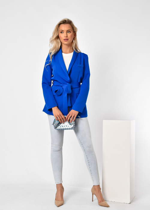 Femke blazer kobalt