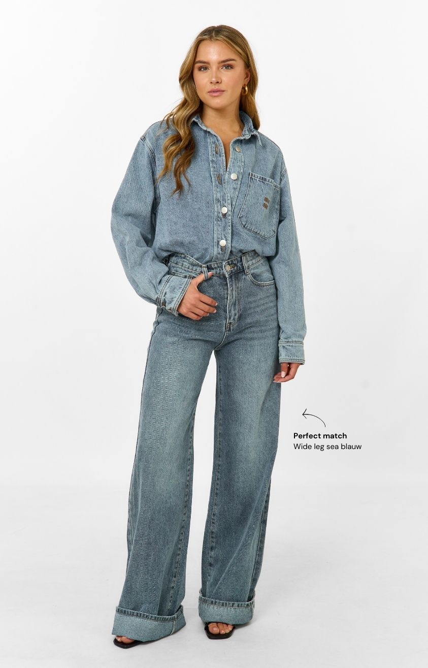 Denim blouse