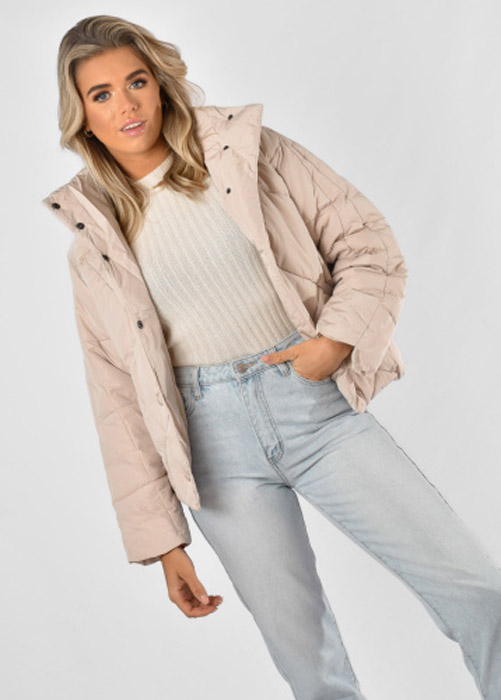 Nina puffer beige