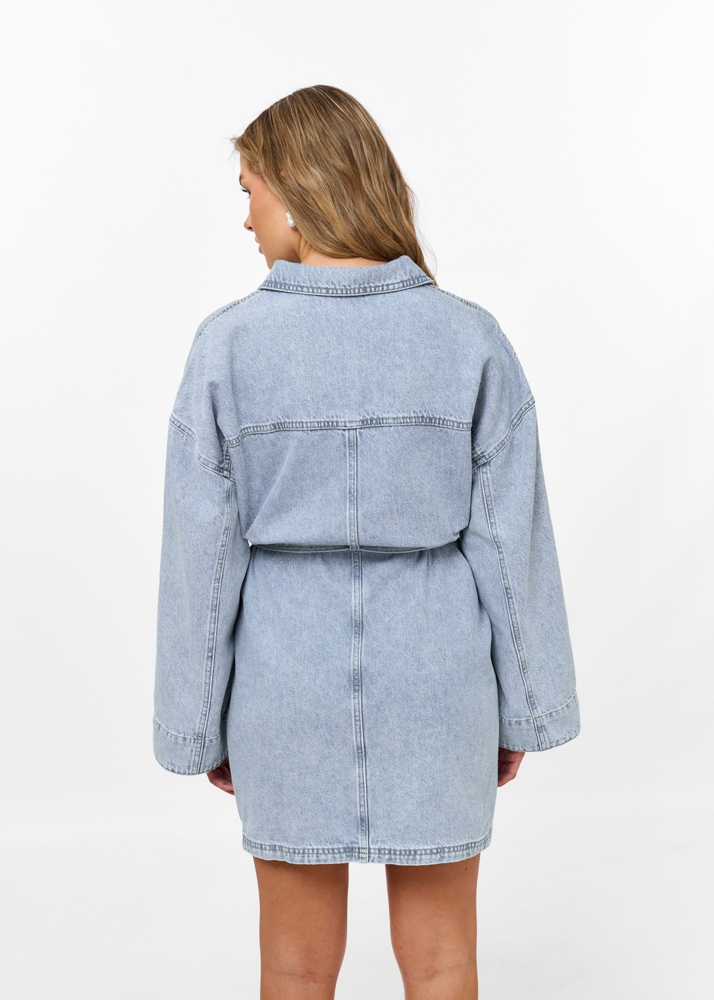 Beth denim jurk lichtblauw