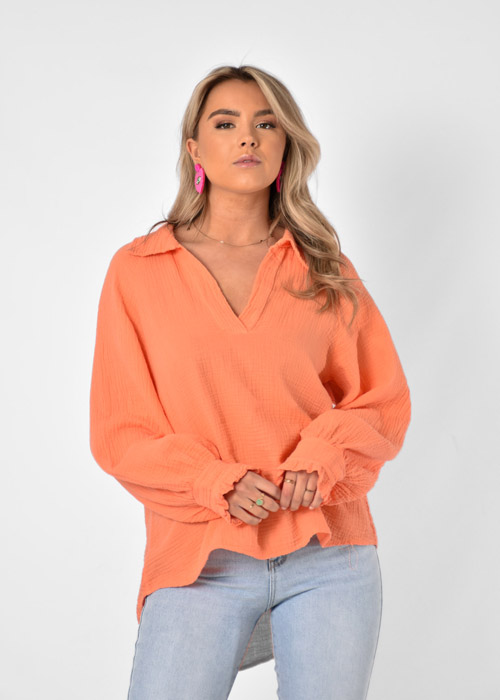 Claartje top peach