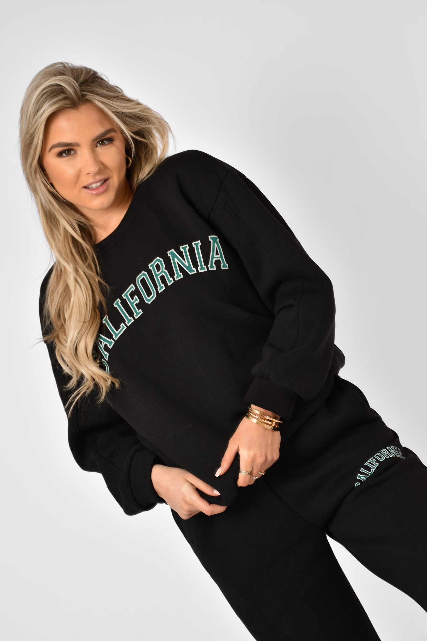 California jogging set zwart