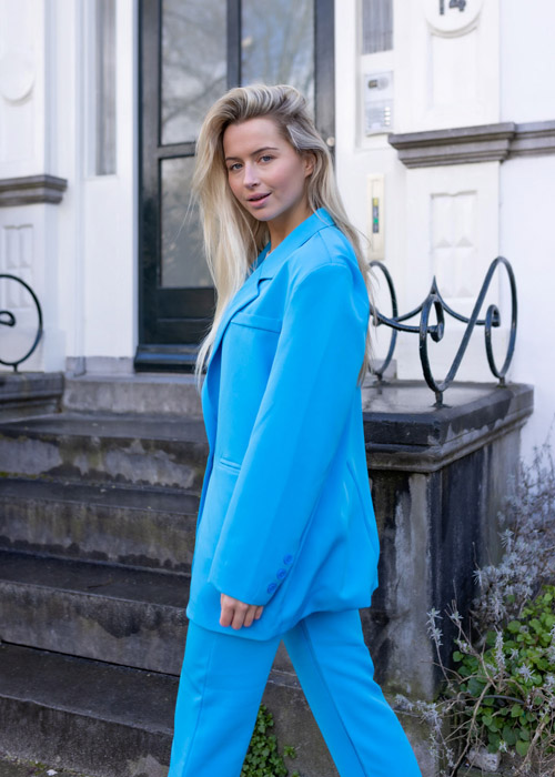 Yara blazer blauw