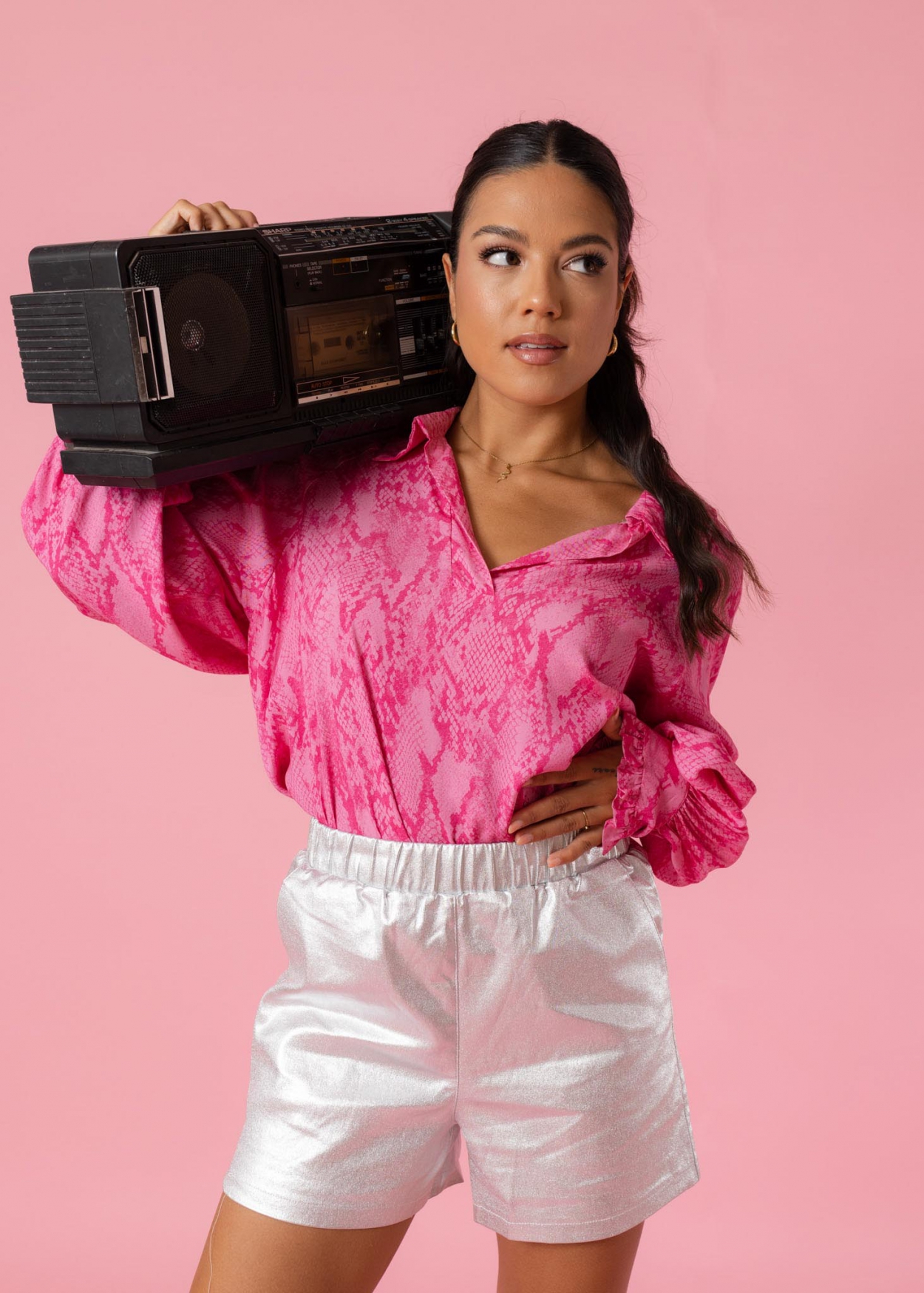 Noortje top roze