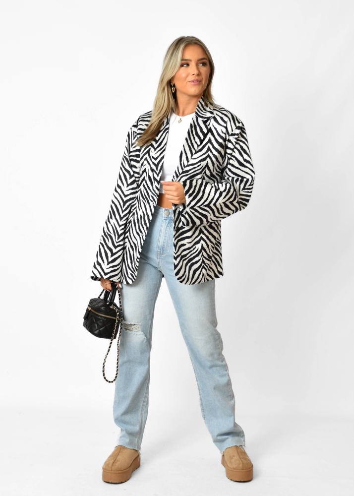 Myrthe blazer zebra