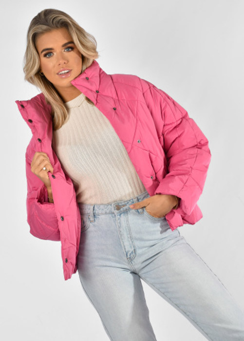 Nina puffer roze