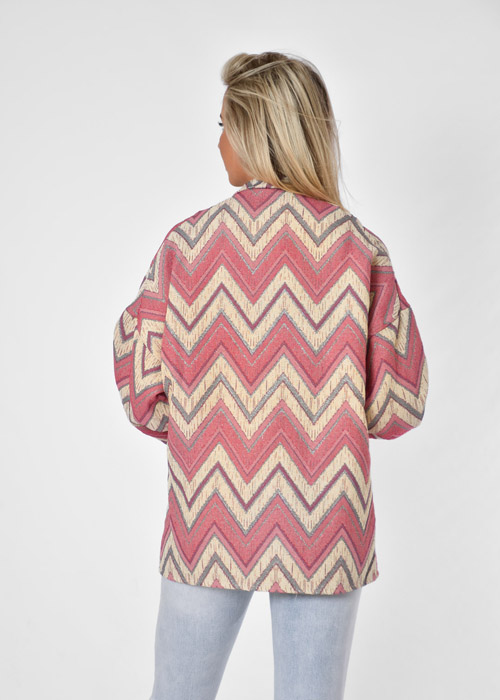Veerle jasje roze aztec