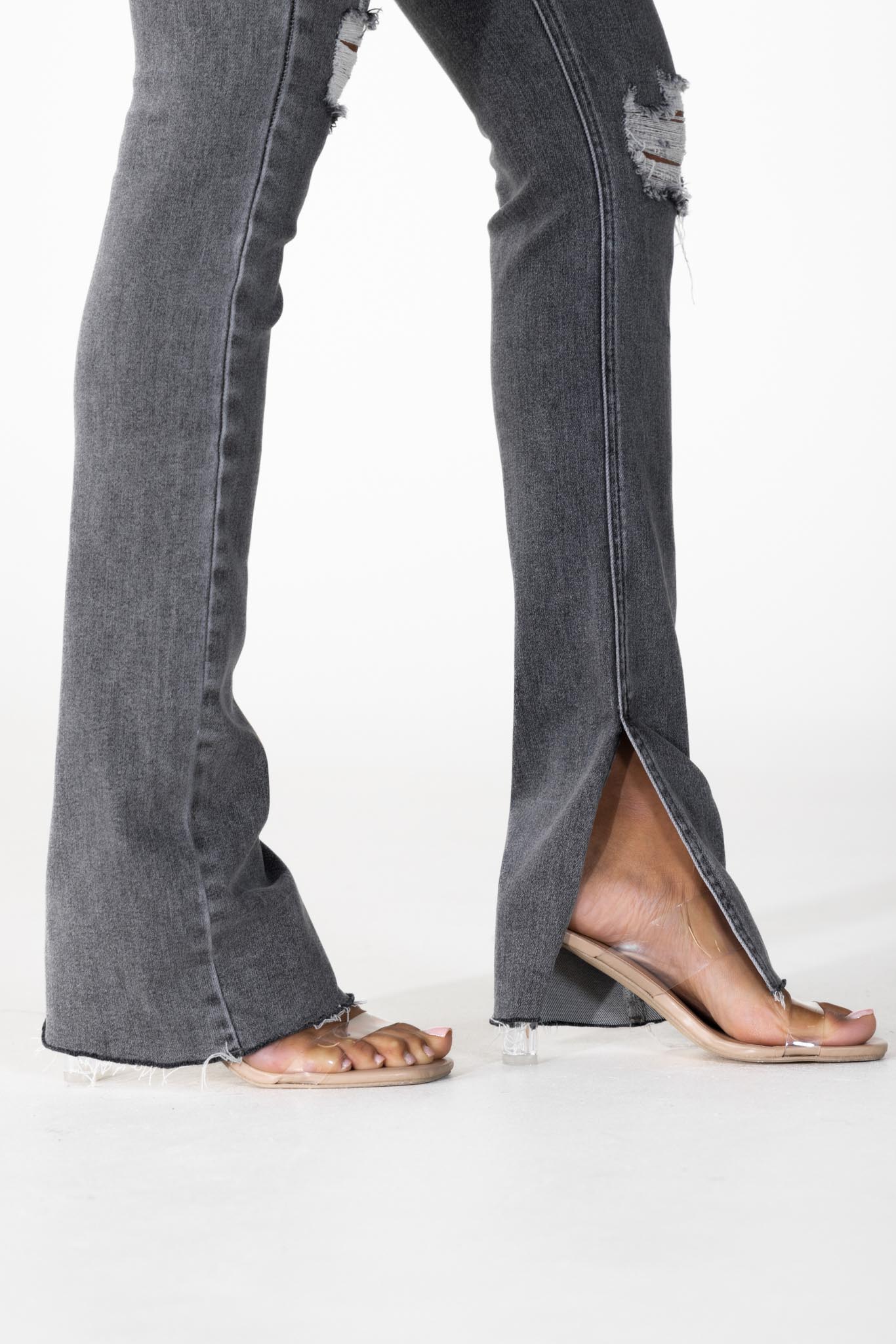 Loodgieter bureau straf Grijze straight leg jeans | Jeans | tess v