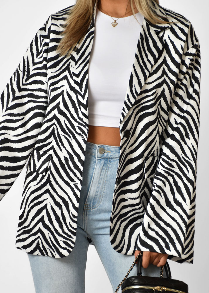 Myrthe blazer zebra