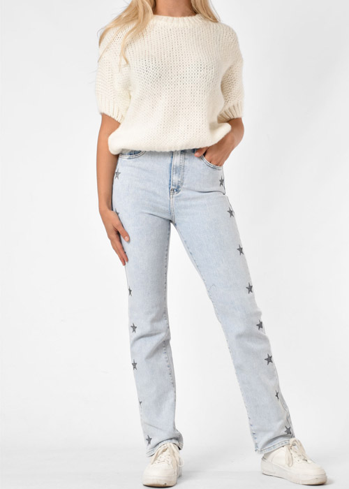Mila straight leg blauw
