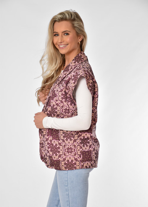 Rosie gilet roze