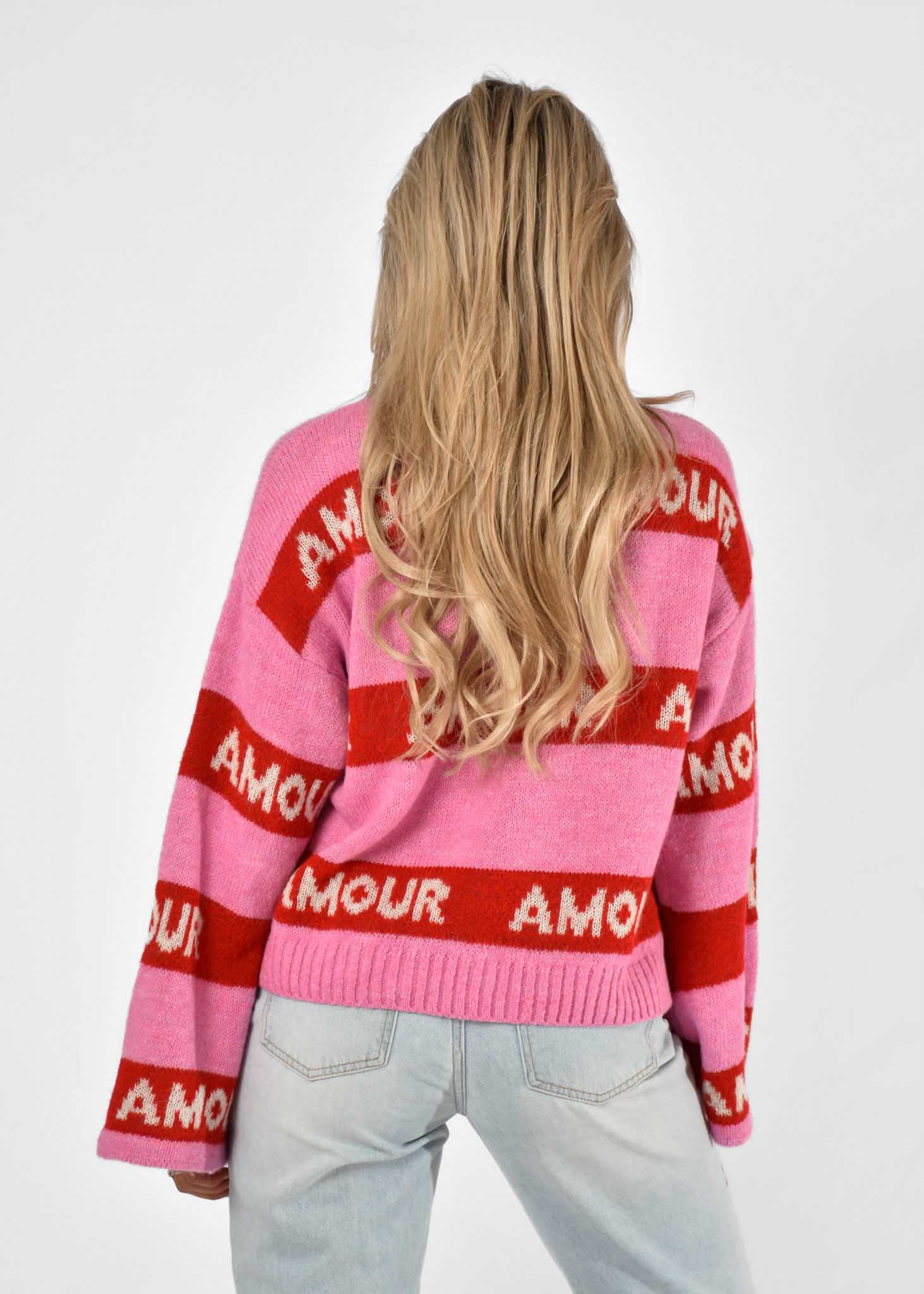 Famke trui fuchsia