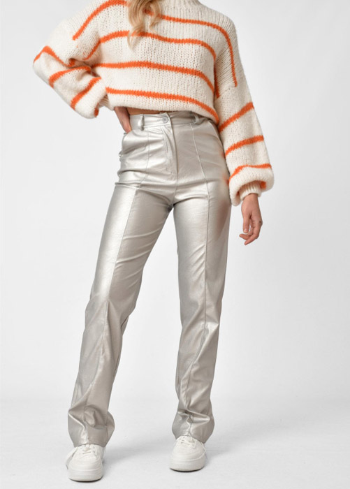 Cleo broek zilver