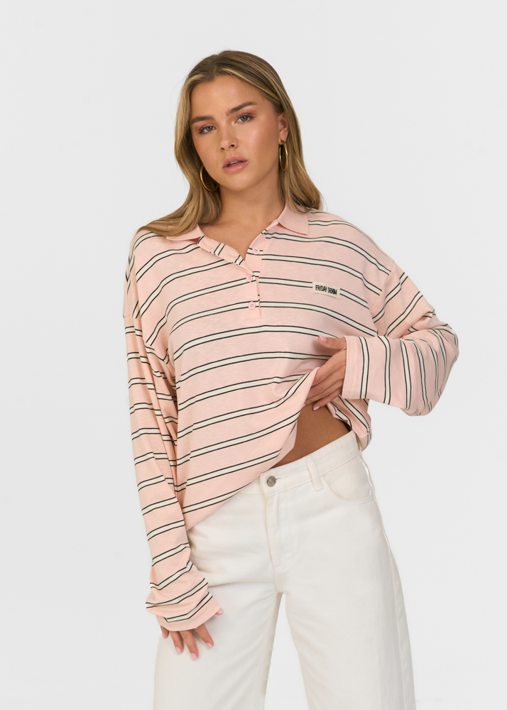 Friday Denim striped polo