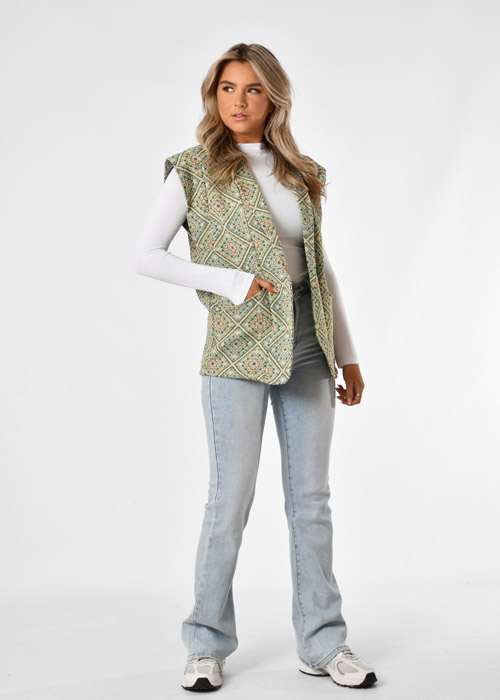 Anne gilet groen