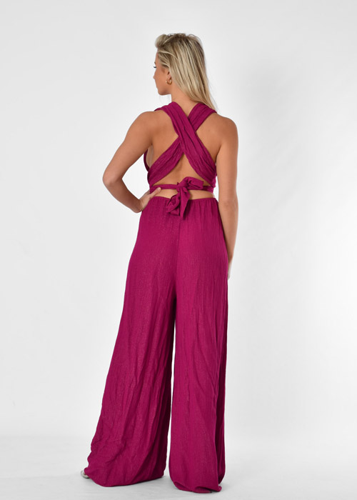 Vera jumpsuit cerise 