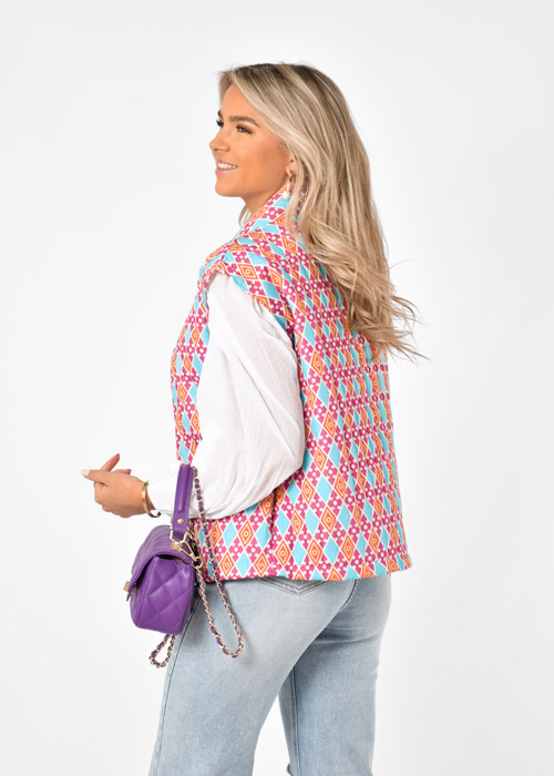 Iris gilet paars 