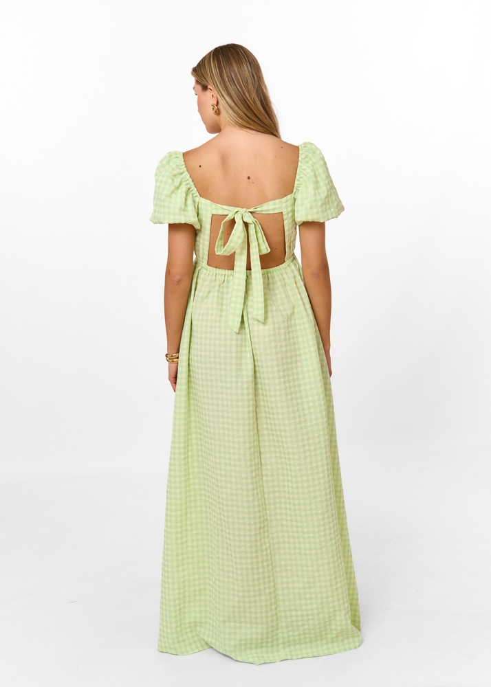 La Costa maxi jurk lichtgroen