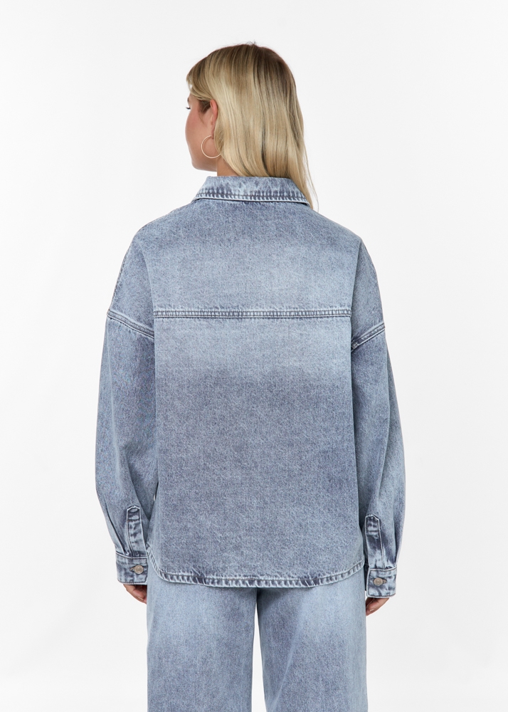 Boyfriend denim blouse