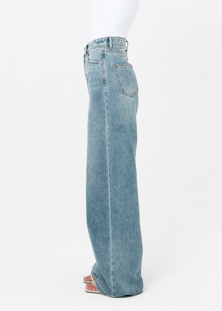 Wide leg classic jeans
