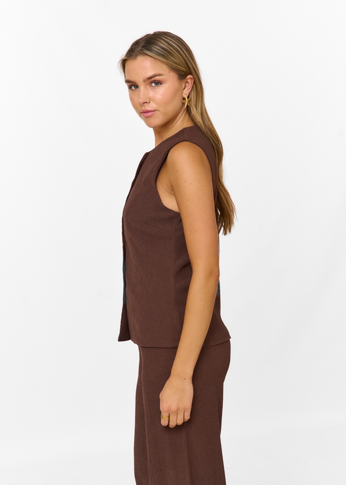 Liselotte top bruin