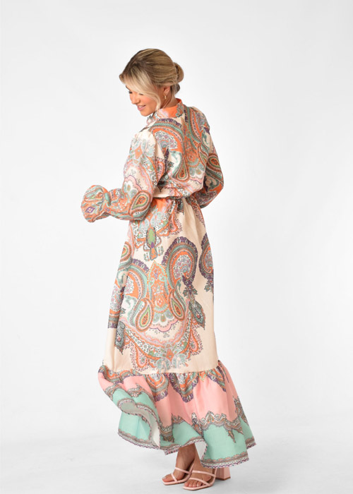 Anna jurk multikleur