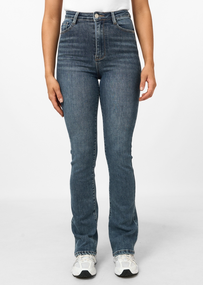 Flared jeans royal blauw