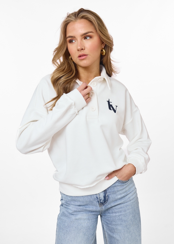 Lolu sweat polo wit