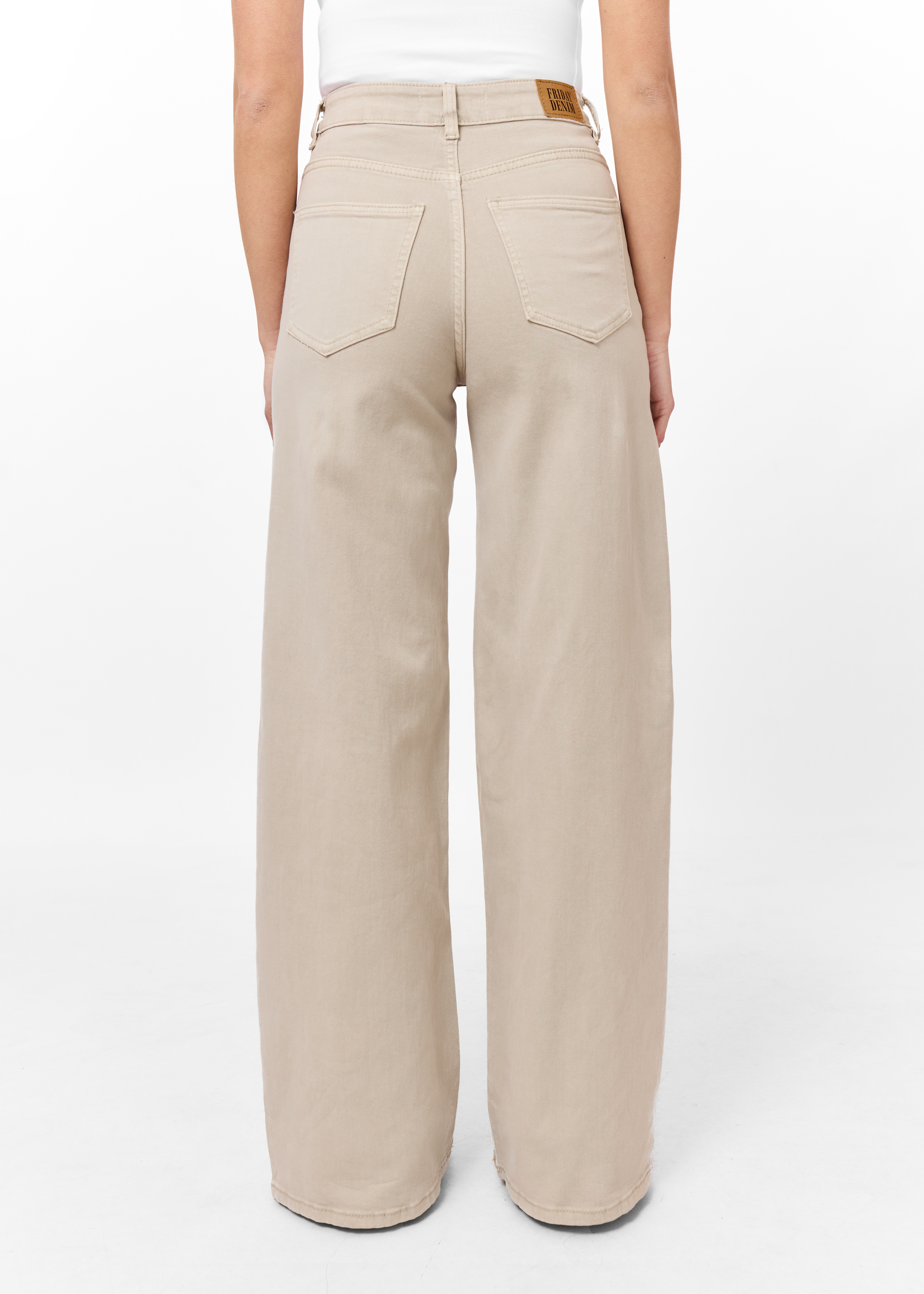 Wide leg stretch beige