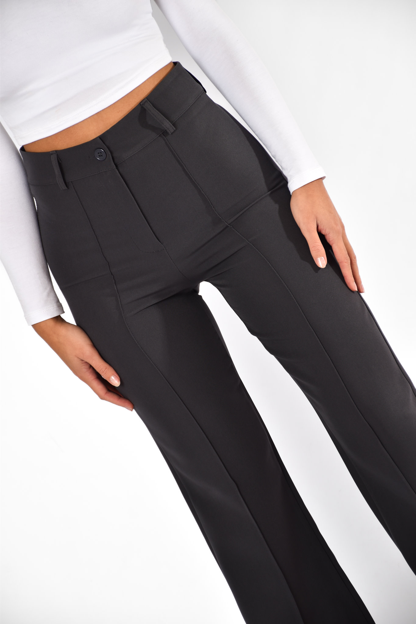 Mika pantalon donkergrijs