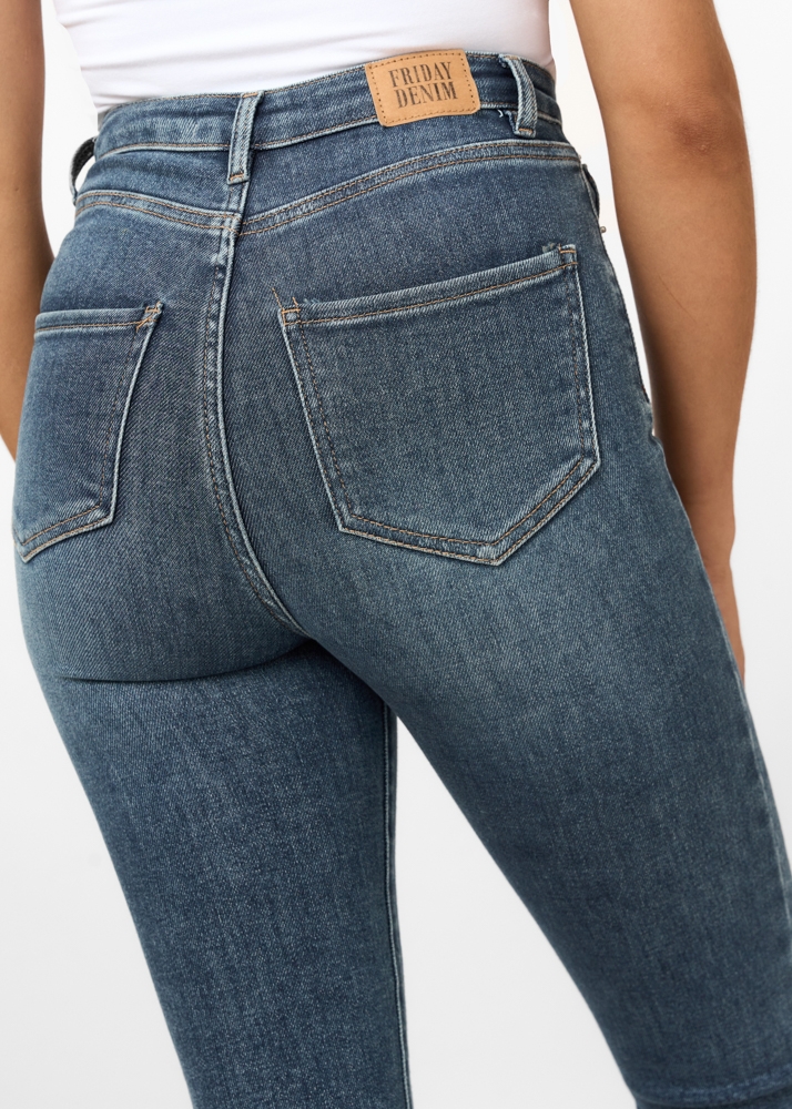 Flared jeans royal blauw