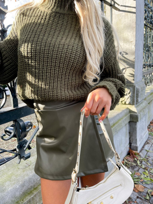 Evianne trui donkergroen