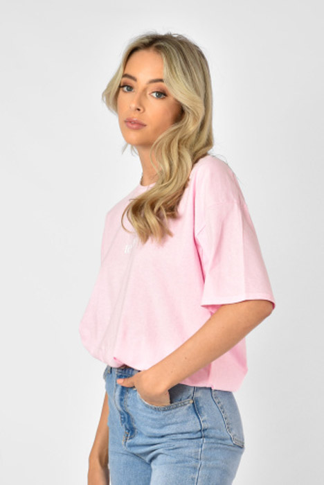 Brand t-shirt roze