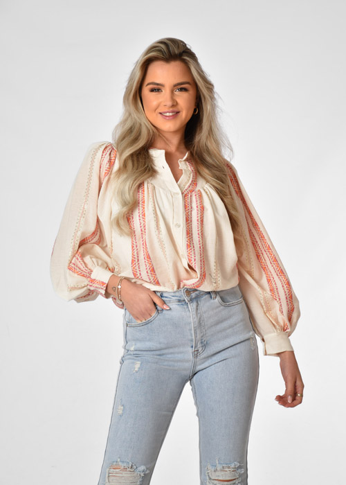 Brenda blouse creme