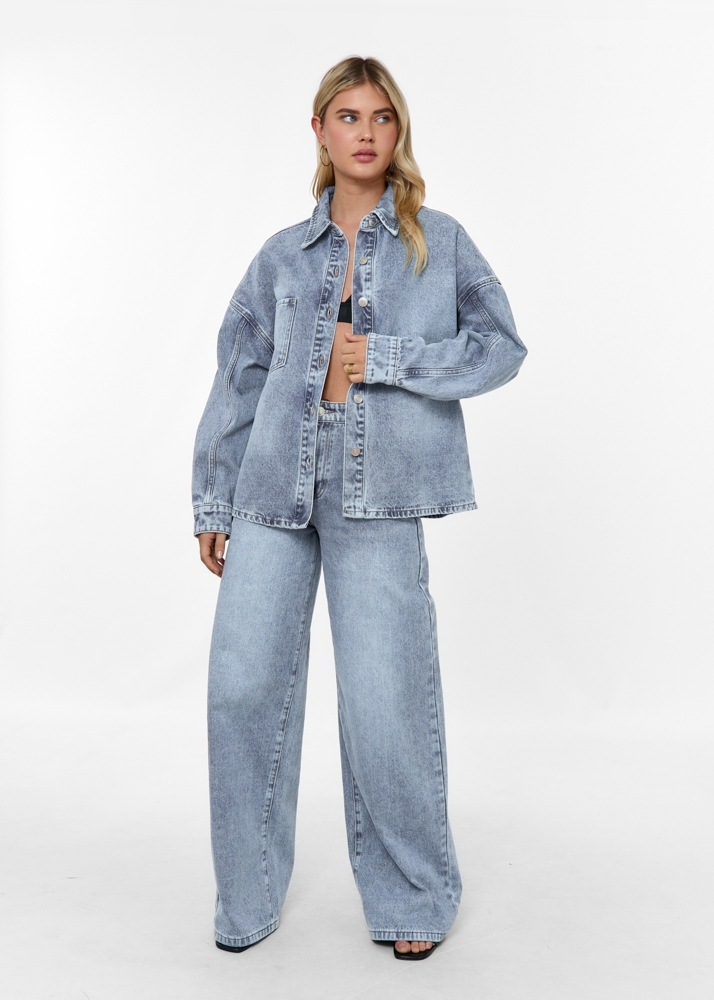 Wide leg classic jeans