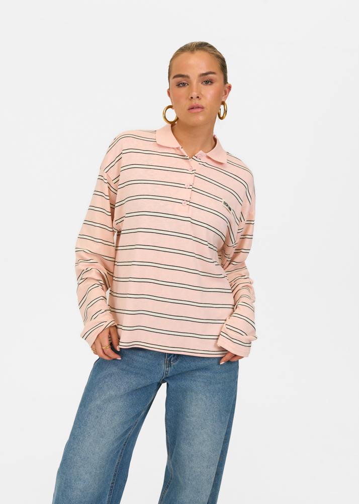 Friday Denim striped polo