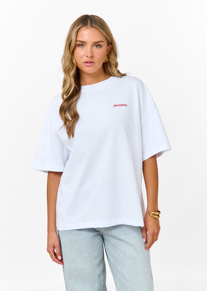 Paradise t-shirt wit