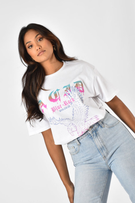 Band t-shirt wit